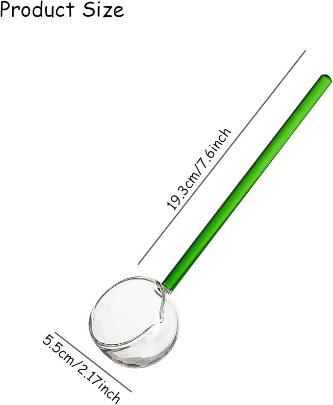 Clear Glass Stirring Spoons Transparent Crystal Teaspoons Milk Cocktail Cold - Image 2