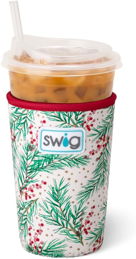 Swig Life Medium Iced Cup Coolie, Standard 22oz Iced Coffee Cup Insulator Sleeve by SwigLife