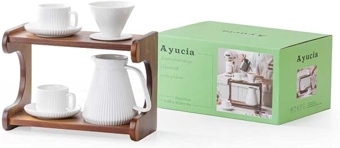Pour Over Coffee Maker Set, 22OZ Ceramic Pour Over Coffee Dripper - Image 8
