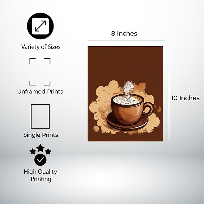 Lawrence Williams Designs Coffee Cup Illustration Poster - Image 2
