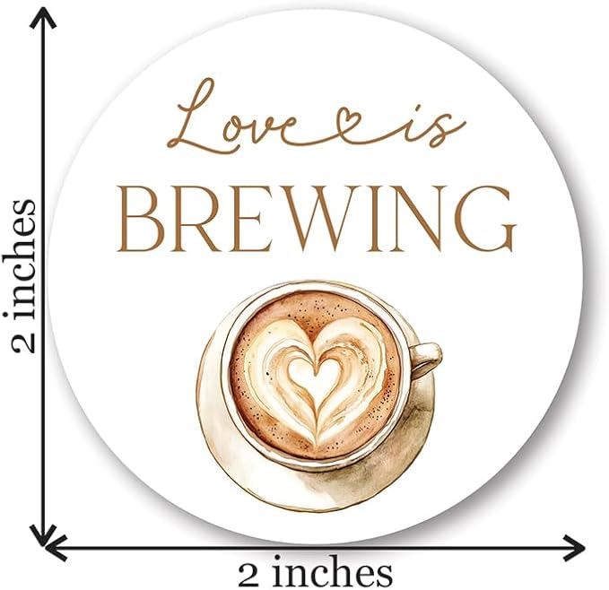 Love is Brewing Stickers - Image 2