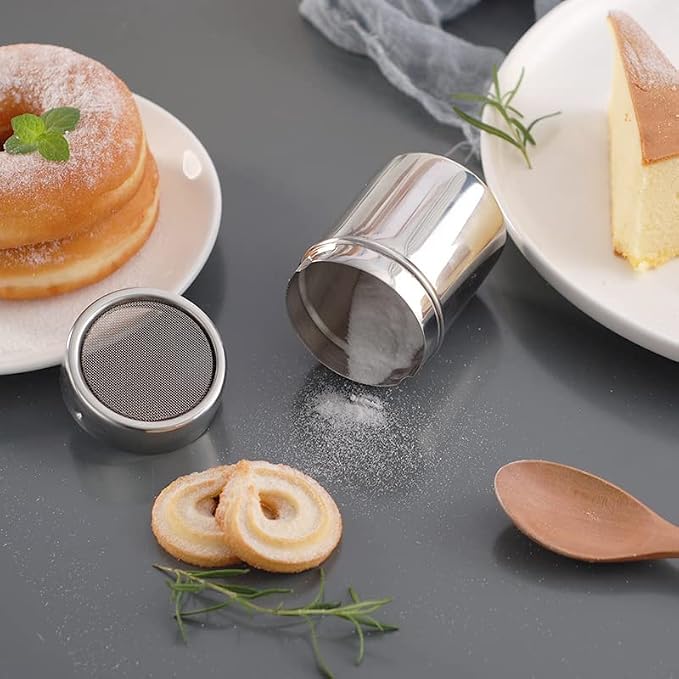 36 Coffee Decorating Stencils + 2 Stainless Steel Mesh Powder Shaker, - Image 9