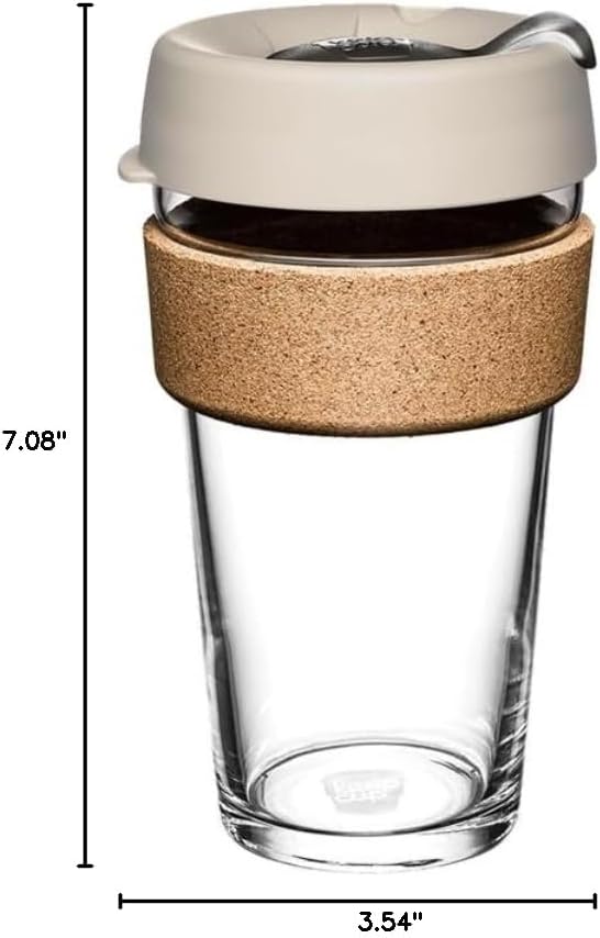 KeepCup Brew Cork, Reusable Glass Tumbler - Image 7