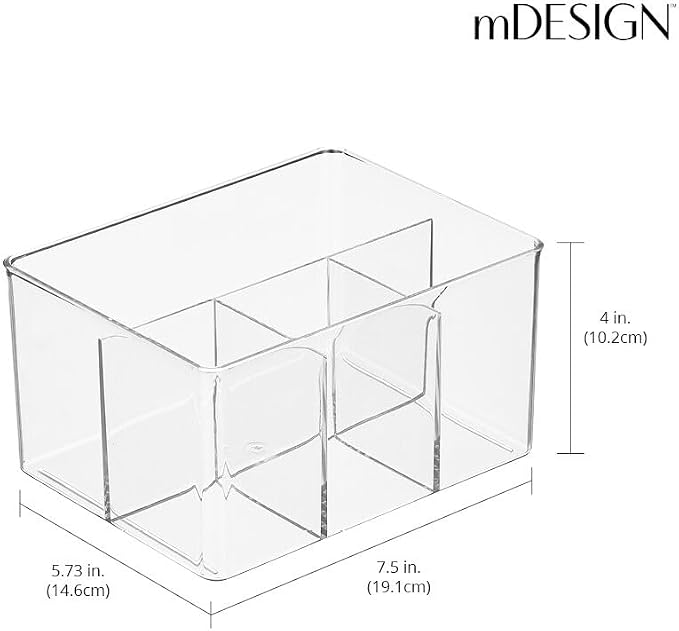 mDesign Plastic Cutlery Storage Organizer Bin - Image 3
