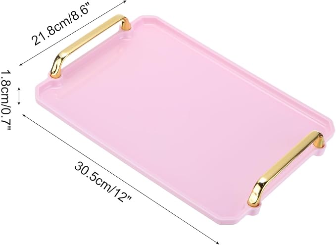 PATIKIL 12 x 8.6 Inches Plastic Serving Tray - Image 2