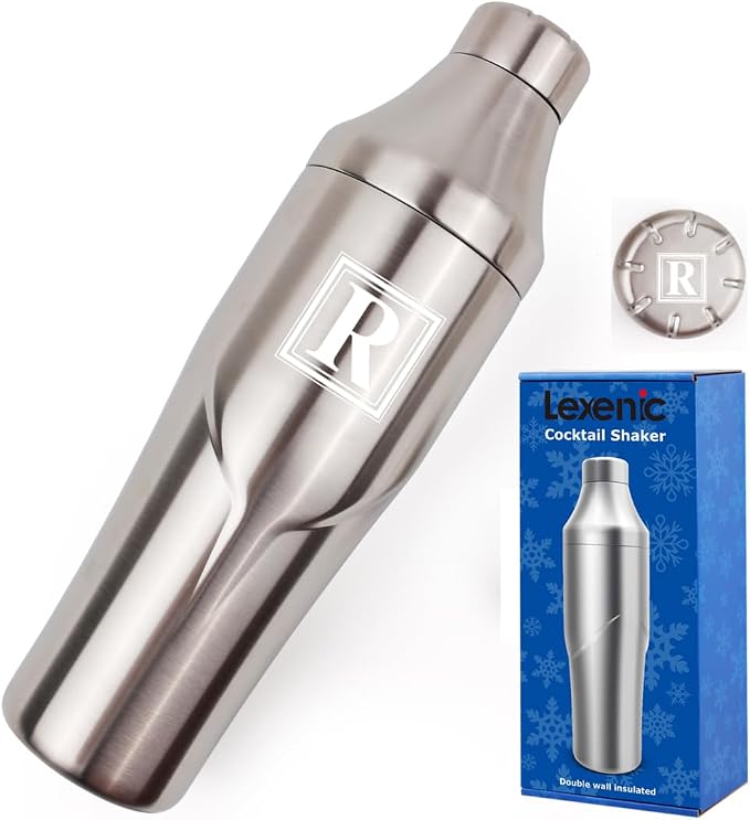 Lexenic 24oz Personalized Double Wall Cocktail Shaker by Lexenic