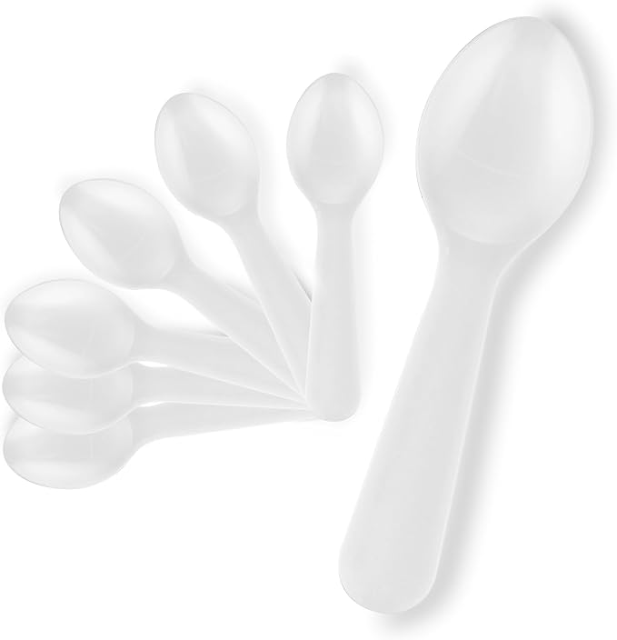 Stock Your Home 1000 Count 3-Inch Plastic Mini Taster Spoons by StockYourHome