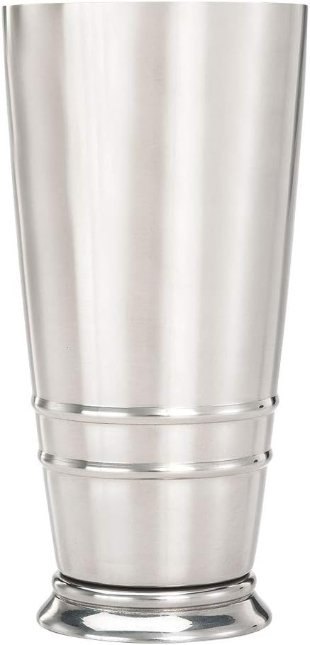 Barfly Cocktail Tin, Large 28 oz, Stainless Steel w/embossed ribs by BarflybyMercer