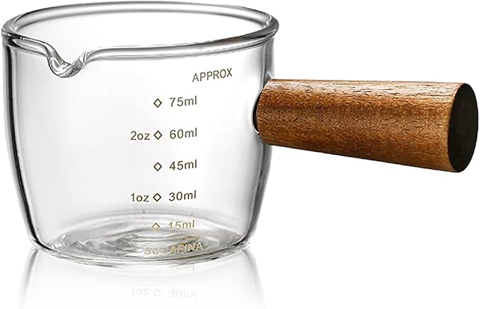 Mwellewm Single Spout Espresso Coffee Shot Glass by Mwellewm