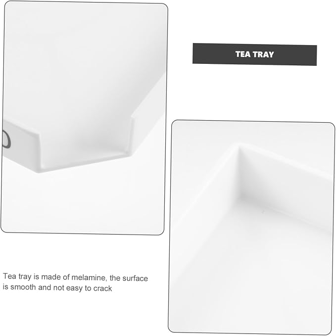 Zerodeko Decorative Tea Evaluating Tray Household Tea Serving Plate Stylish - Image 8