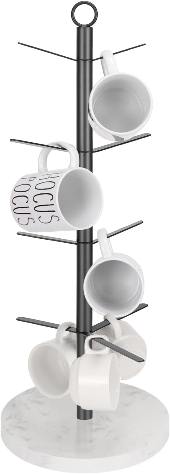 Mug Holder Tree, Coffee Cup Stand Holder, Thick Base Mug Rack by HOME