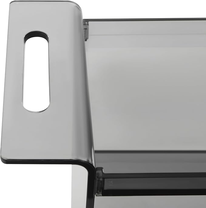 Acrylic Rolling Serving Cart, 3 Tier Clear Bar Cart, Acrylic Serving Storage - Image 8
