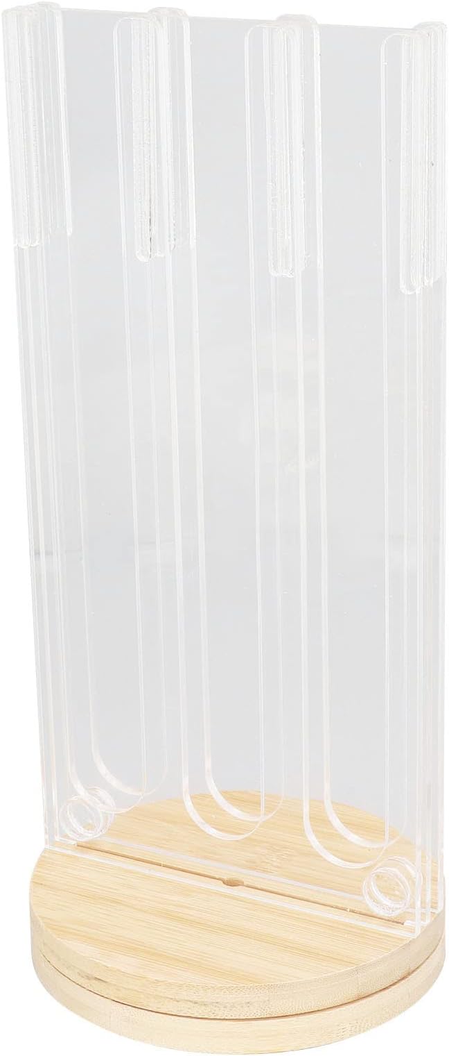 48 - Hole Rotatable Coffee Capsule Holder, Acrylic and Wood Pod Rack Stand - Image 5