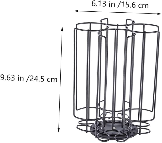 SHOWERORO 1pc Rotating Coffee Capsule Holder Large Capacity Storage Rack - Image 2