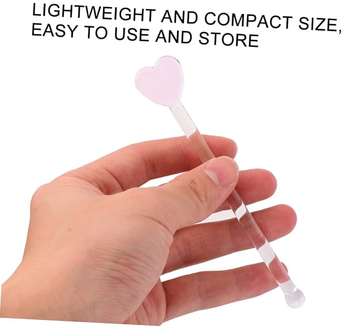 DOITOOL 5pcs Glass Coffee Stirrers Beverage Stir Sticks, Stirring Rod Swizzle - Image 4