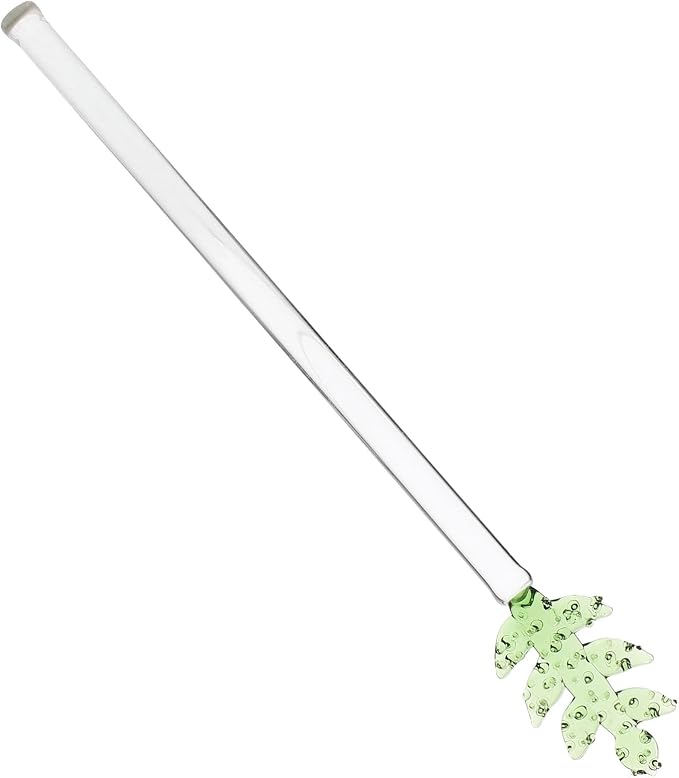 COHEALI Glass Cocktail Stirring Stick Long Handle Reusable Drink Stirrer Bar by COHEALI
