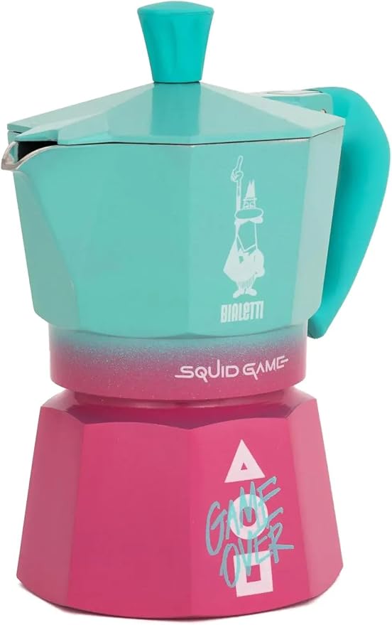 Bialetti Moka Express Squid Game©: Iconic Stovetop Espresso Maker, Moka Pot - Image 4