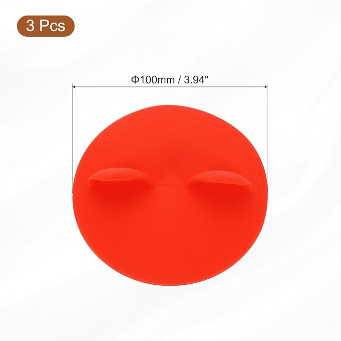 uxcell 3Pcs Silicone Cup Lids, 3.9 Inch Mug Cover Seal Cat Ear Silicone Cup - Image 2
