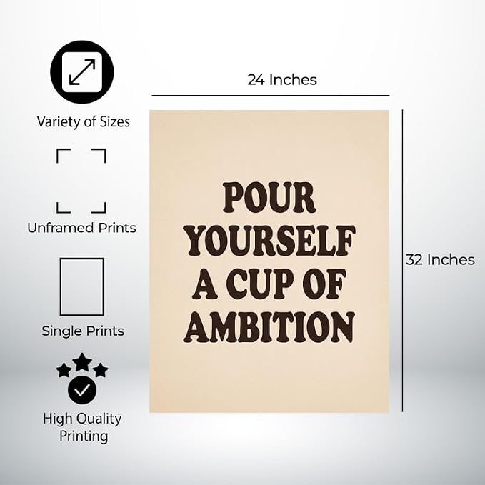 Lawrence Williams Designs Pour Yourself a Cup of Ambition Poster - Image 2