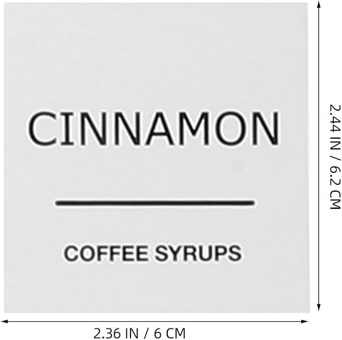 Coffee Label Stickers 36Pcs Waterproof White PVC Tags - Image 2