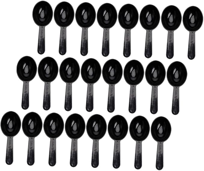Uonlytech 50pcs Black Coffee Bean Scoop and Multi-function Tea Measuring Spoon - Image 5