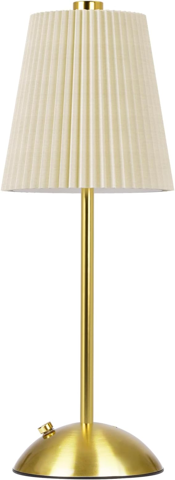 FRIDEKO HOME Rechargeable Table Lamp Gold by FRIDEKOHOME