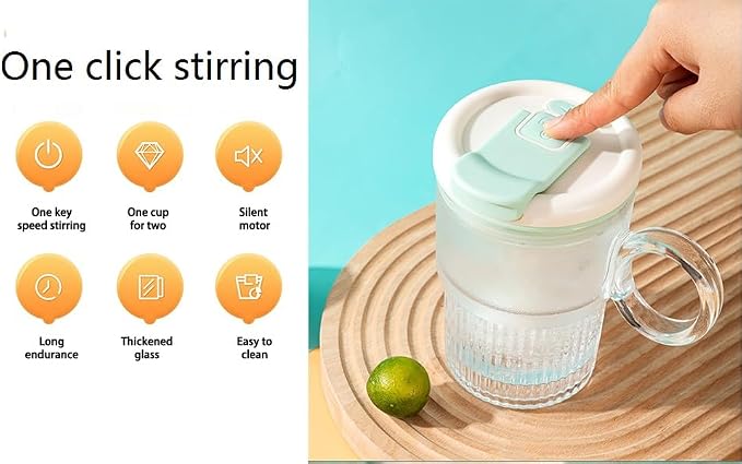 Stirring Mug Cup, Electric High Speed Mixing Cup, Waterproof Glass Self - Image 6