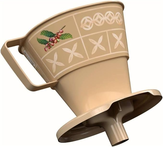 Coffee Filter Holder Beige | Reusable Pour Over Dripper | BPA Free Countertop by Plas%C3%BAtil
