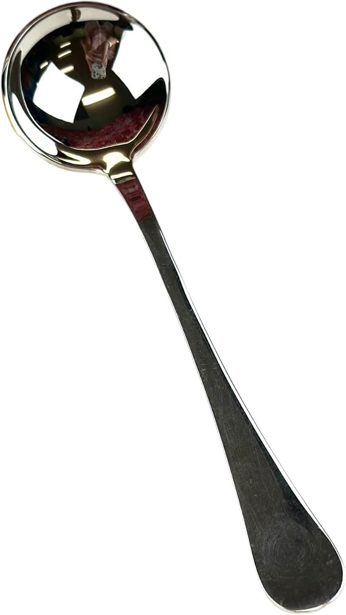 Rattleware Rounded Silver-Plated Cupping Spoon – Deeper Bowl, Sleek Design & by rattleware