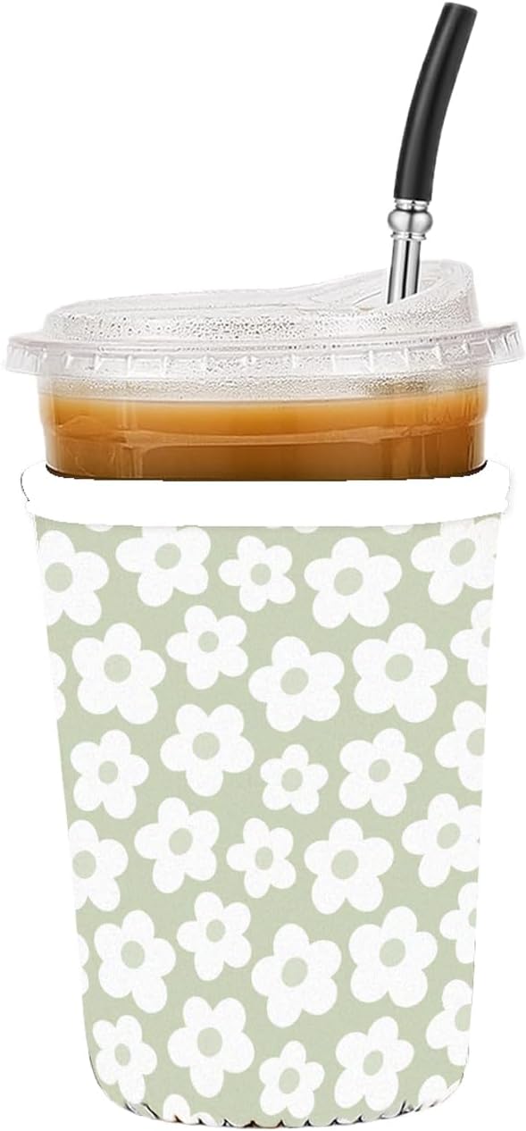 Reusable Insulated Sleeve for Iced Coffee Cup, Coffee Neoprene Sleeve for Cold by Unknown