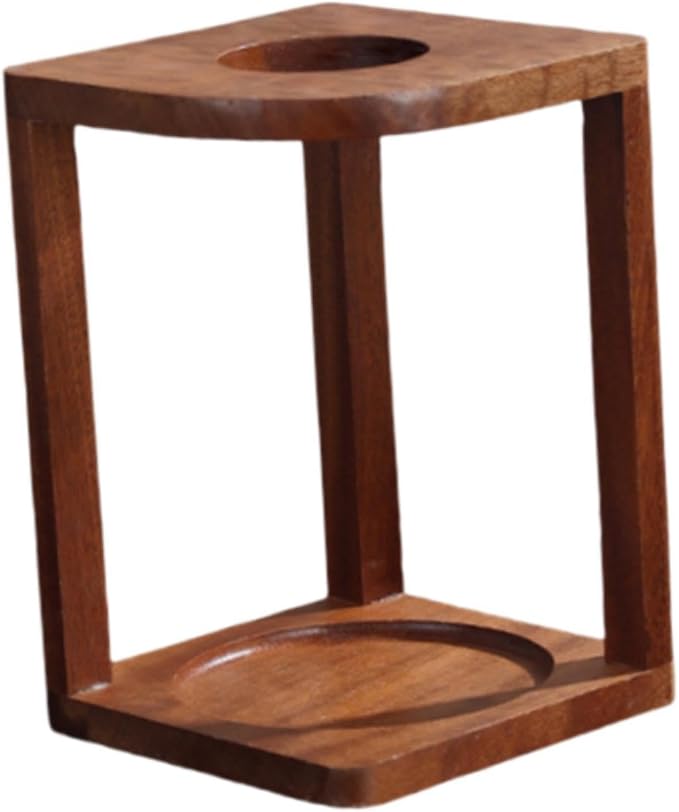 Wooden Coffee Filter Cup Stand Dripper Rack Stable Pour Over Coffee Brewer by Unknown