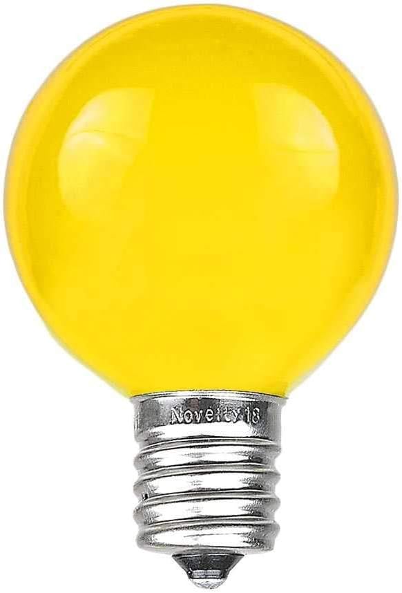 G50 Patio String Lights with 25 Yellow Globe Bulbs – Outdoor String Lights – - Image 2