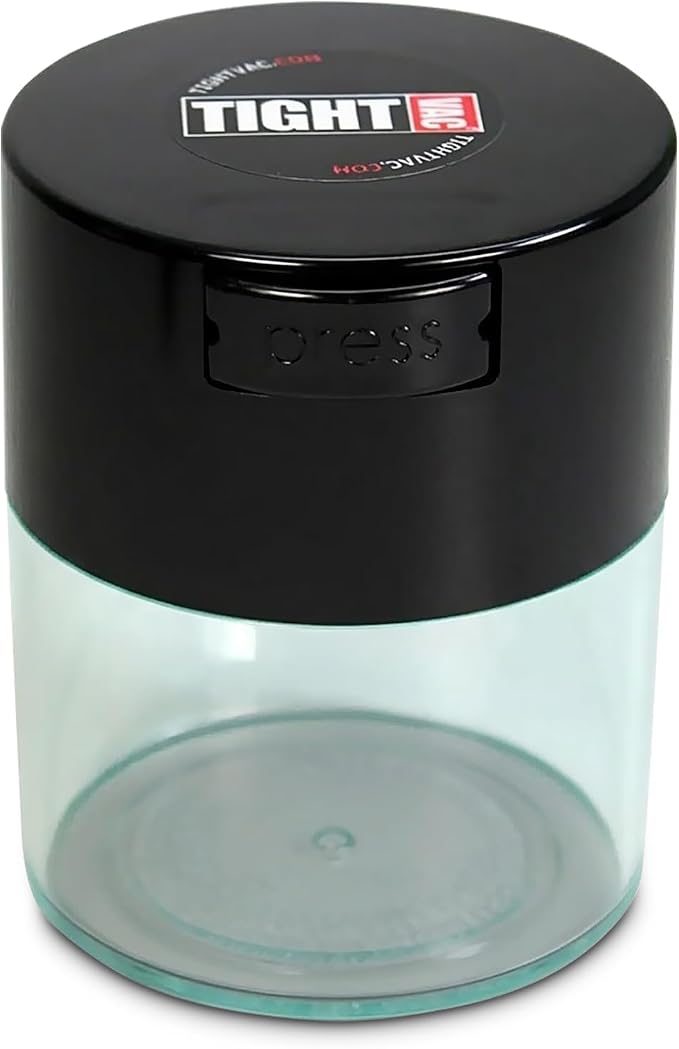 Tightvac - Premium Airtight Herb Storage Container - Holds ½ oz to 3 ounces - by Tightpac+America+Inc.