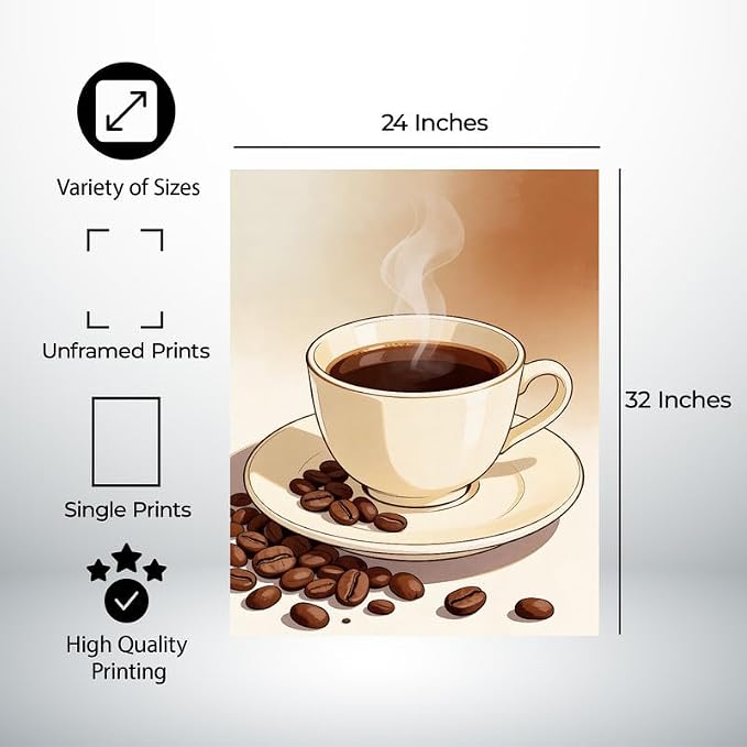 Lawrence Williams Designs Hot Coffee Cup Poster - Image 2