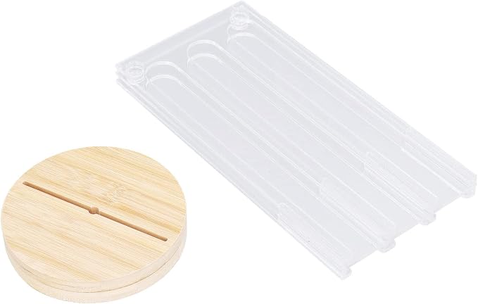 48 - Hole Rotatable Coffee Capsule Holder, Acrylic and Wood Pod Rack Stand - Image 8