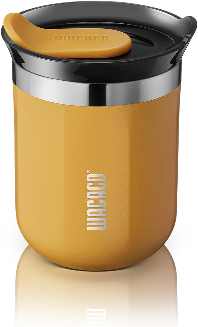 WACACO Octaroma Classico Travel Coffee Mug, Double-wall Stainless Steel Travel by WACACO