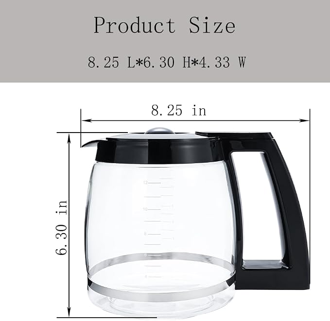 DGB-400, DGB-400NAS, CHW-16 Glass Coffee Carafe Replacement - Image 3