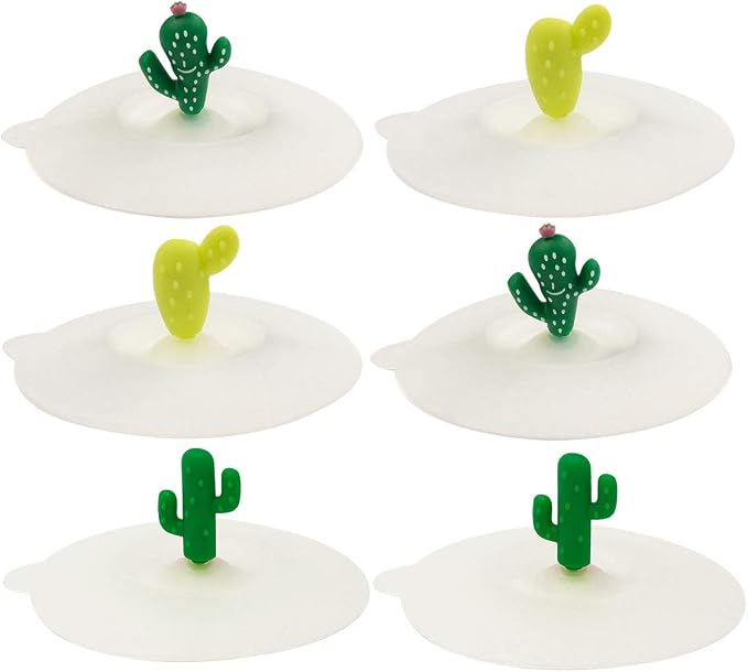 allydrew Silicone Cup Lids, Anti-Dust Leak-Proof Coffee Mug Covers by allydrew