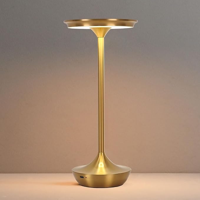 LED Cordless Table Lamp Rechargeable, Portable 6000mAh Battery Outdoor Bedside by SimisandTableLamps