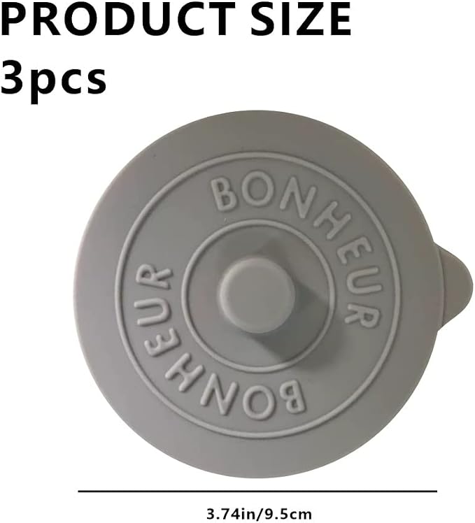 3 Pcs Silicone Cup Lids Anti Dust Seal Mug Covers Reusable Glass Cup Covers - Image 2