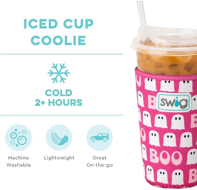 Swig Life Medium Iced Cup Coolie, Standard 22oz Iced Coffee Cup Insulator Sleeve - Image 3