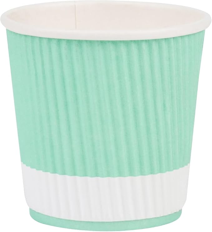 Restaurantware-4 Ounce Paper Coffee Cups, 25 Ripple Wall Disposable Paper Cups - Image 2