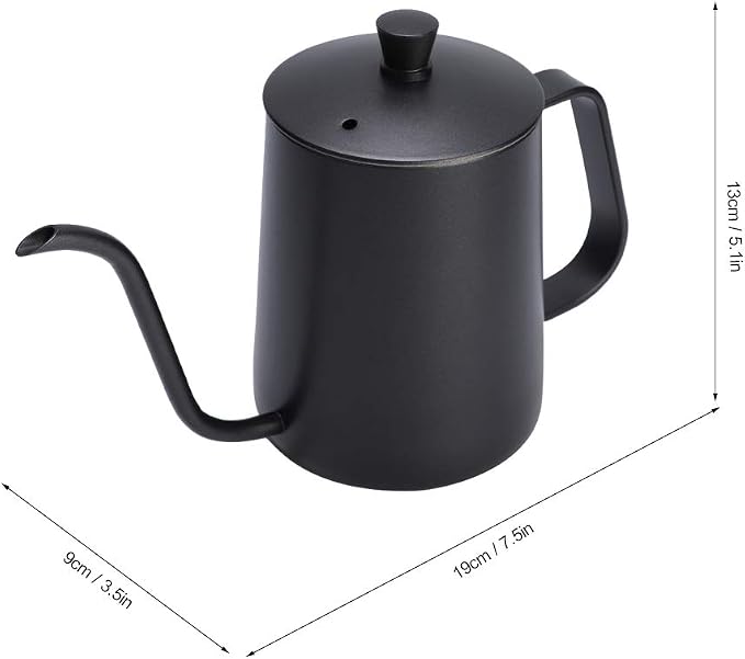 Stainless Steel Gooseneck Kettle 600ml – Long Narrow Spout - Image 2