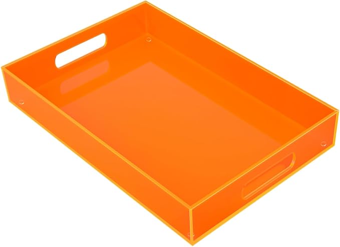 Large Acrylic Tray Ottoman Coffee Table Tray by Mutellstory