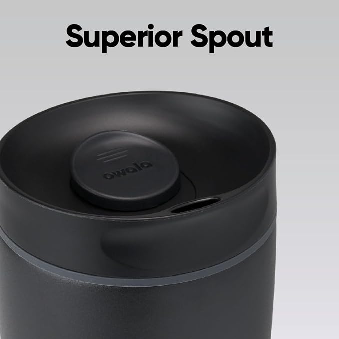 Owala SmoothSip Slider Ceramic-Lined Insulated Stainless Steel Coffee Tumbler - Image 2