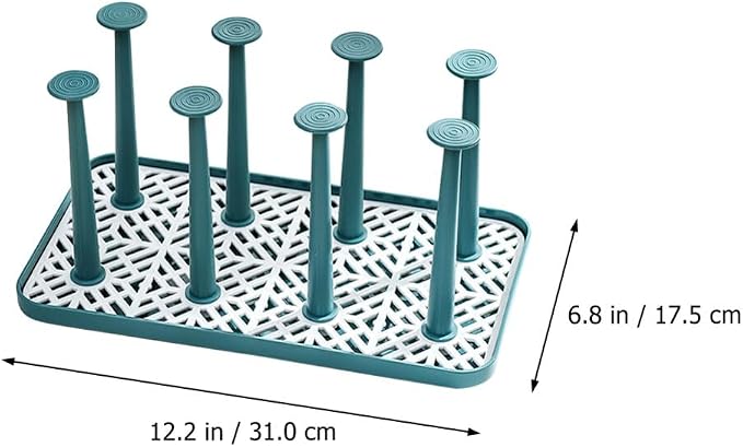 Veemoon Dishes Drying Rack Cup Drain Tray Mug Drainboard: Glass Drying Tray Mug - Image 9