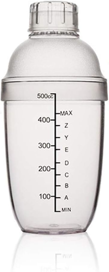Plastic Cocktail Shaker, Drink Mixer Hand Shaker Cup by FEOOWV