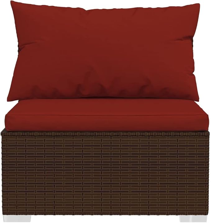 7-Piece Garden Lounge Set, Outdoor Rattan Sectional Sofa - Image 6