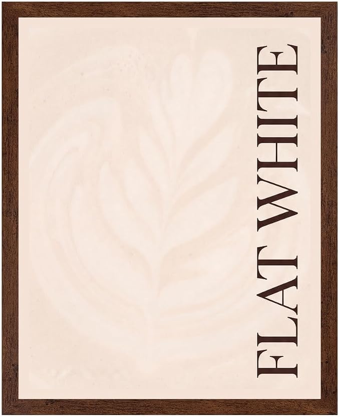 Lawrence Williams Designs Flat White Coffee Poster by LawrenceWilliamsDesigns