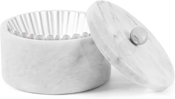 Marble Coffee Filter Holder – 6 inch Handmade White Coffee Filter Holder by MARBLERANGE